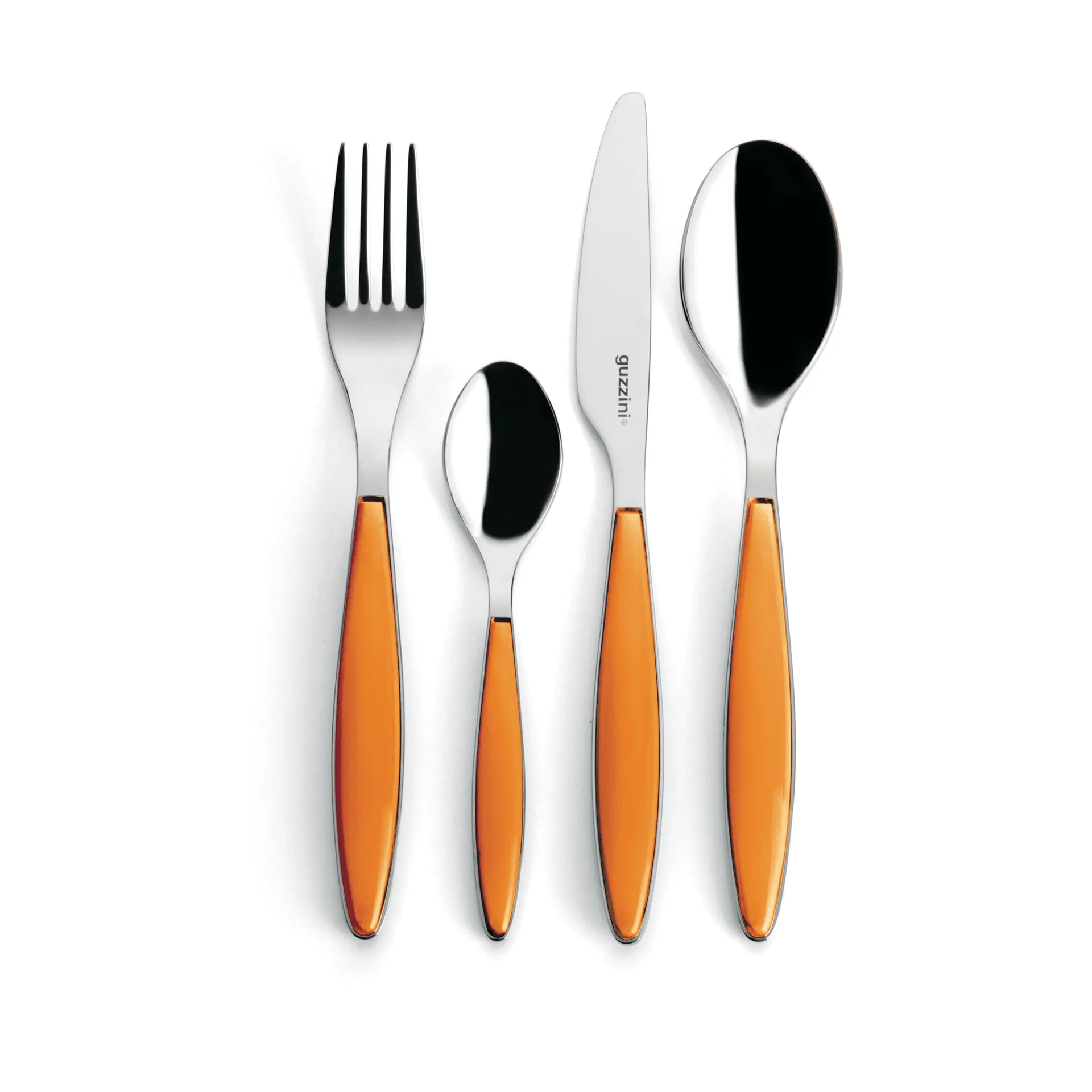 Feeling Besteckset, Clear orange, 24-teilig Guzzini