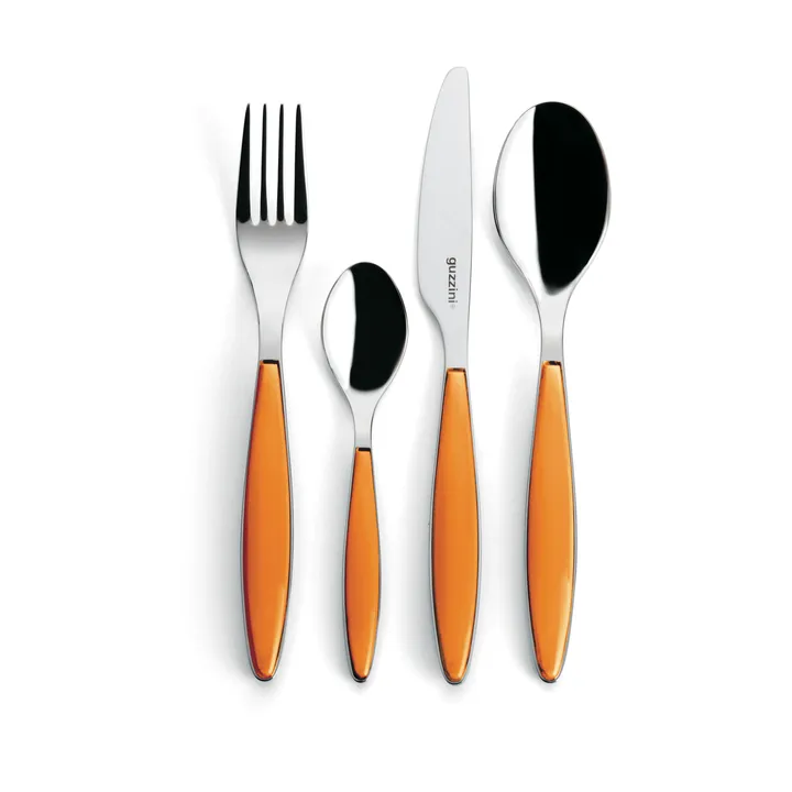 Feeling Besteckset - Clear orange, 24-teilig - Guzzini