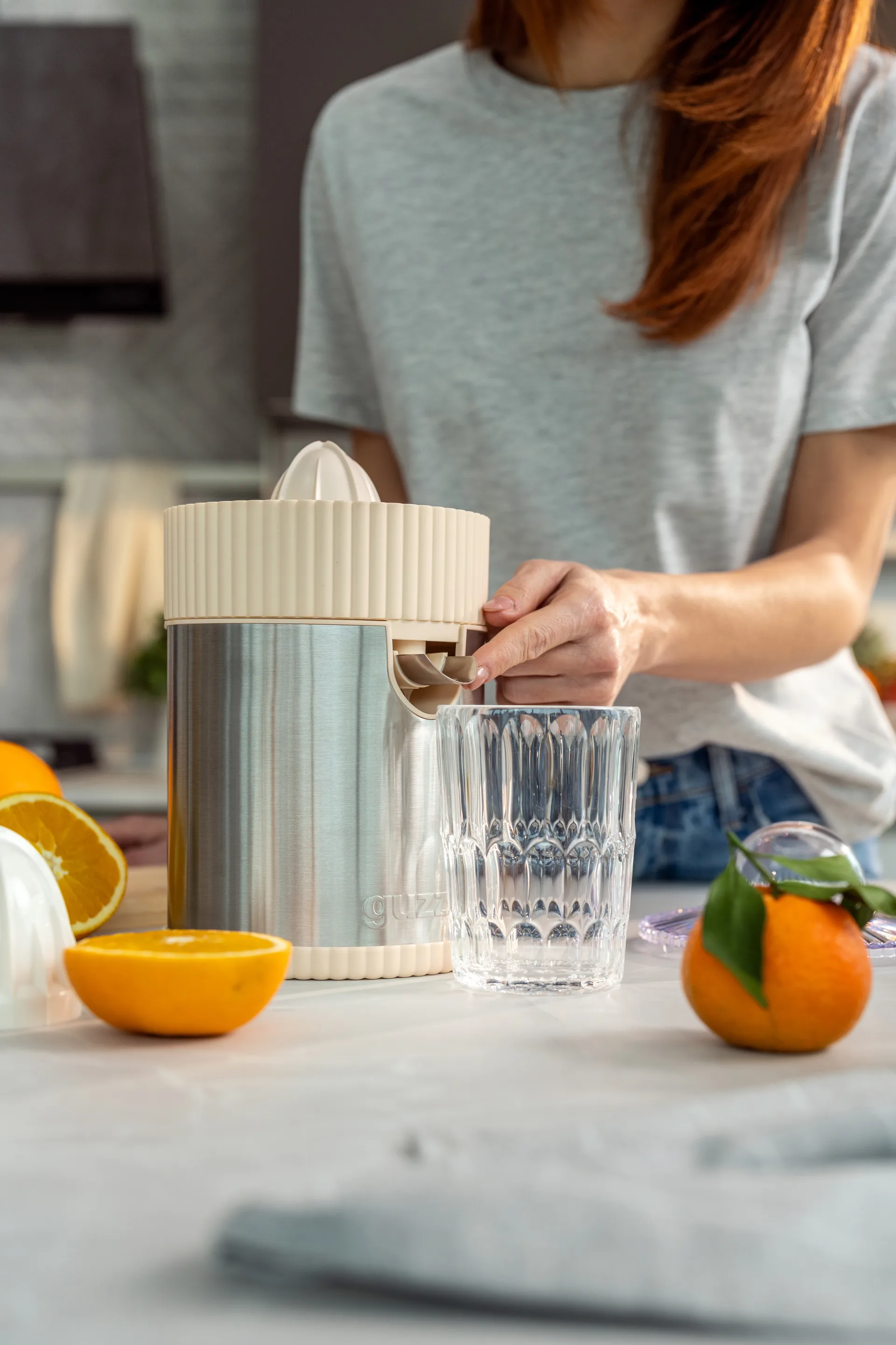 Sous chef elektrische Saftpresse, Cream Guzzini