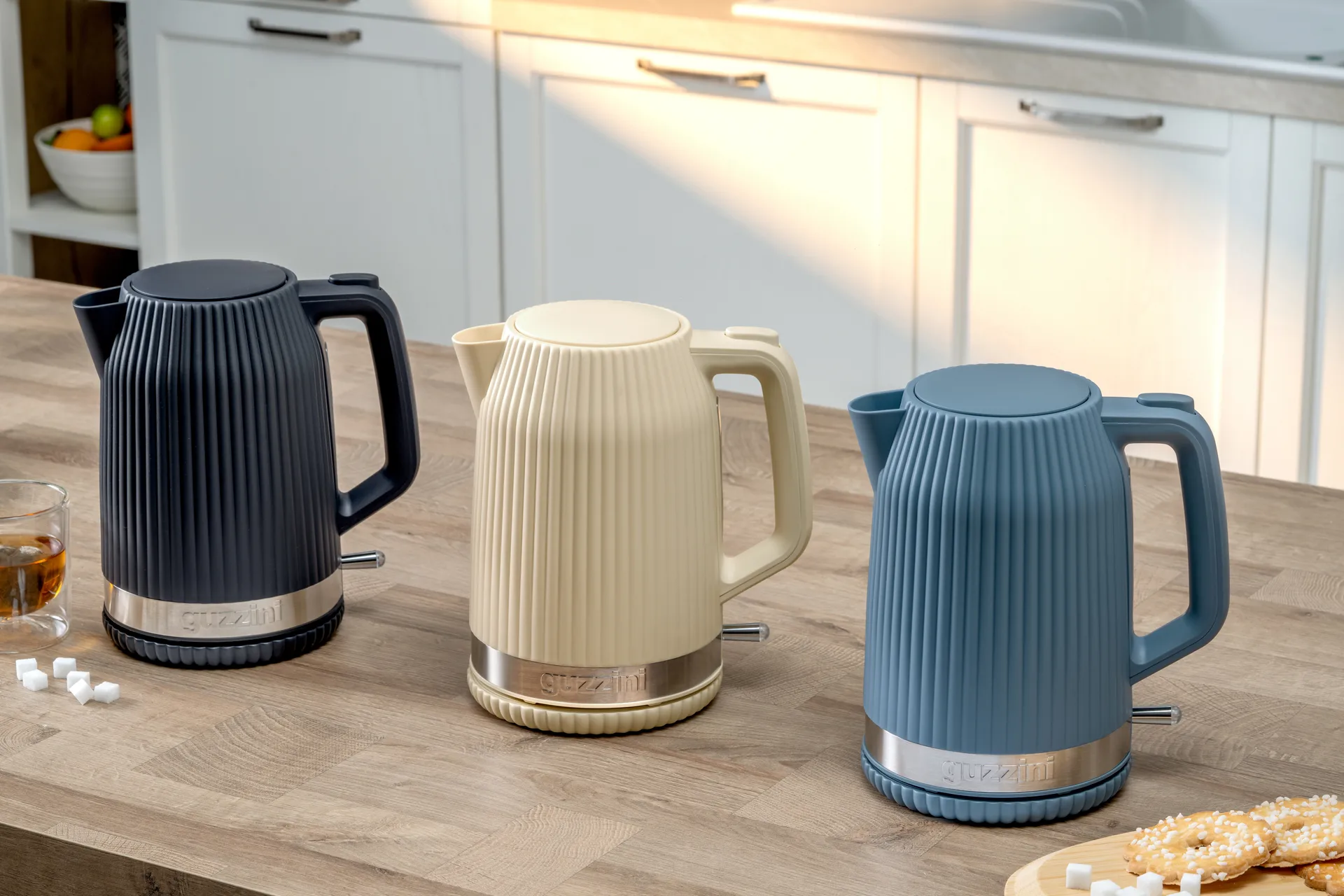 Sous chef elektrischer Wasserkocher, Navy blue Guzzini