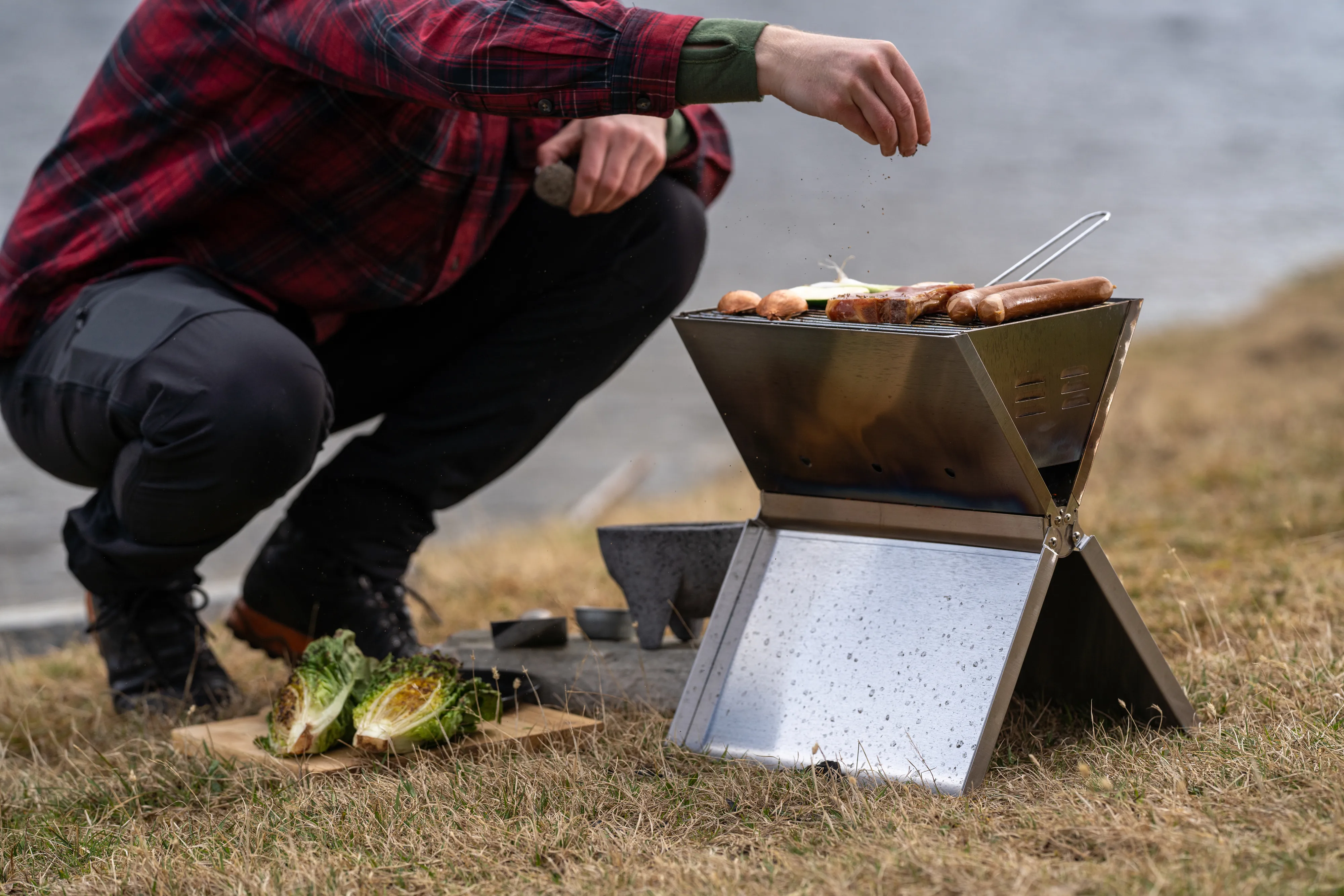 Hällmark Faltbarer Grill 36x26 cm