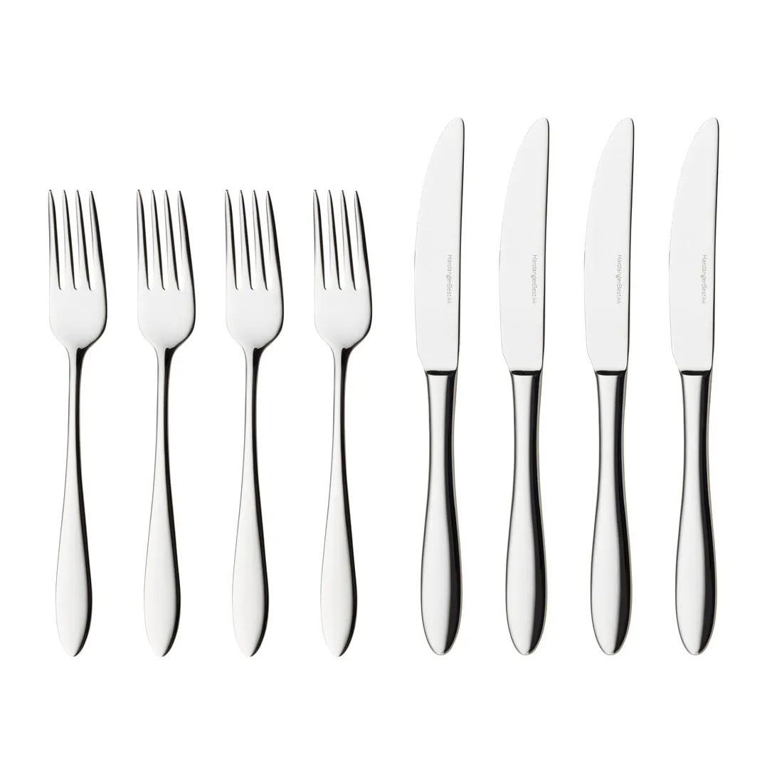 Fjord Vorspeisenbesteck 8 Teile, Edelstahl Hardanger Bestikk
