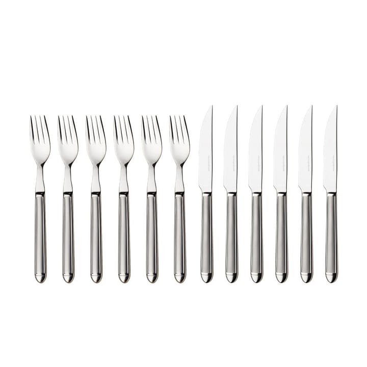 Nora Steak-Set 12 Teile, Edelstahl Hardanger Bestikk
