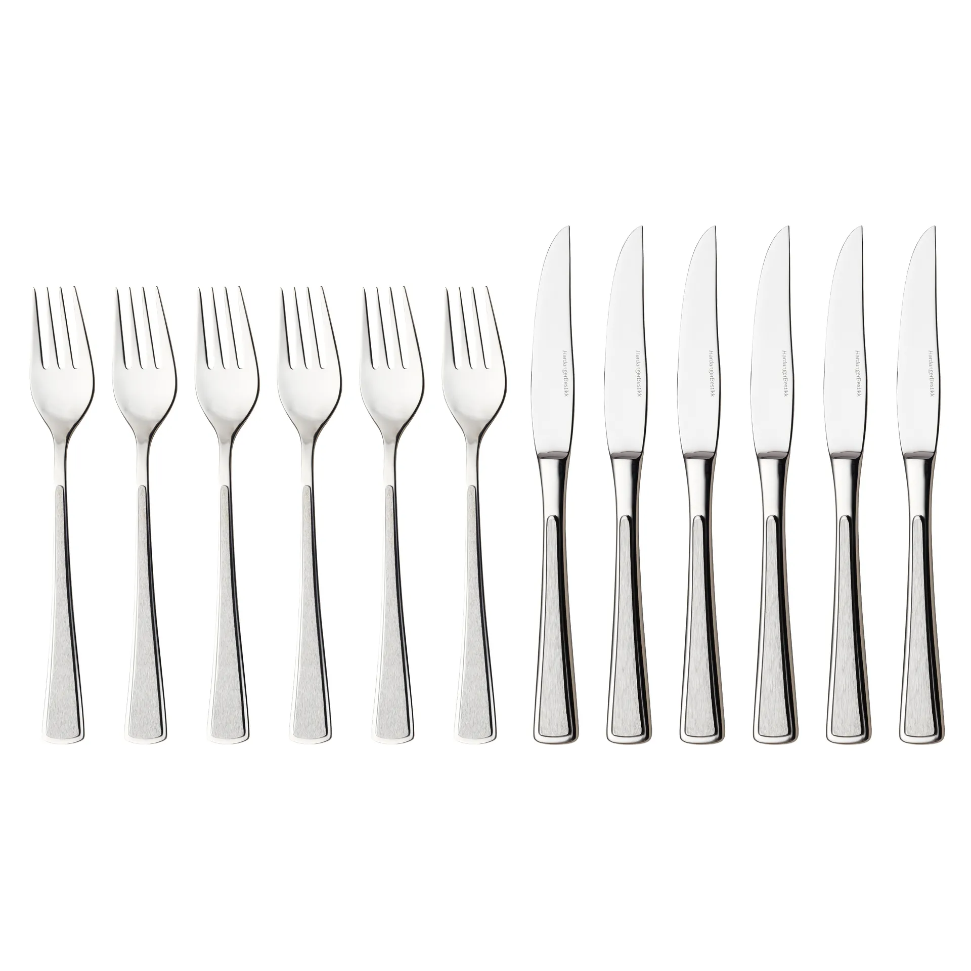 Ramona Fleischbesteck 12 Teile, Edelstahl Hardanger Bestikk