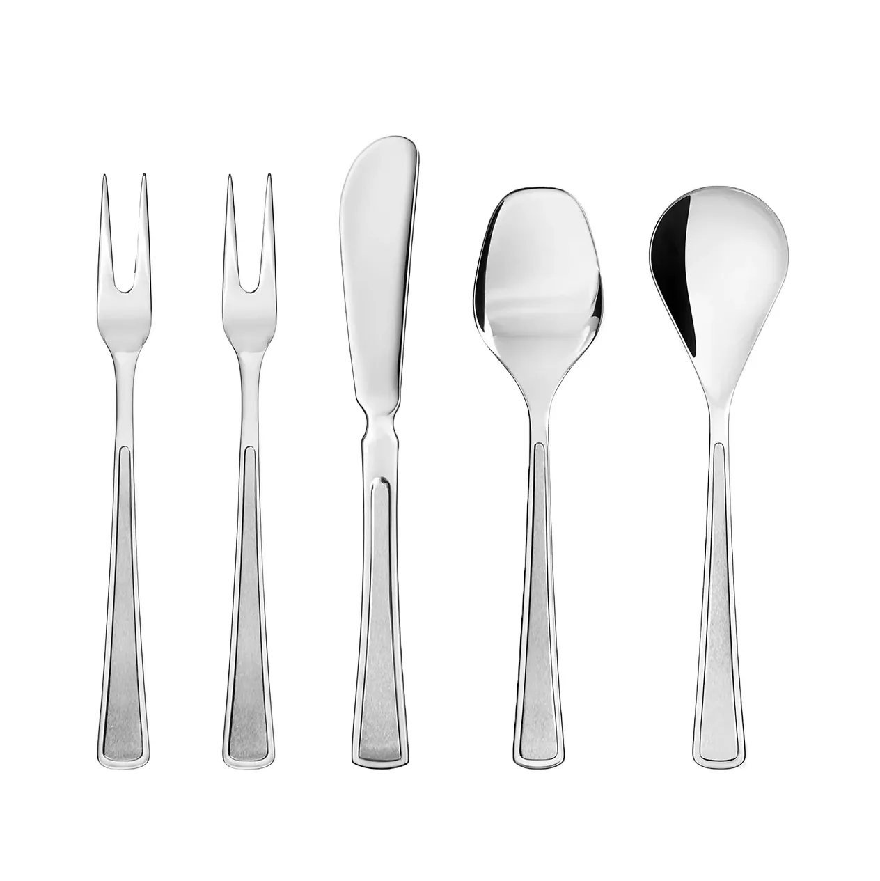 Ramona Frühstückset Besteck 5 Teile, Edelstahl Hardanger Bestikk