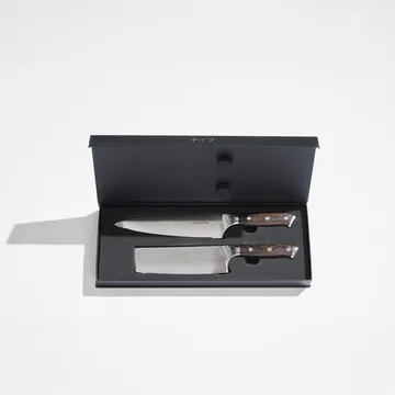 Damascus By Hâws Koch- & Gemüsemesserset 2-teilig - Wengé - Hâws