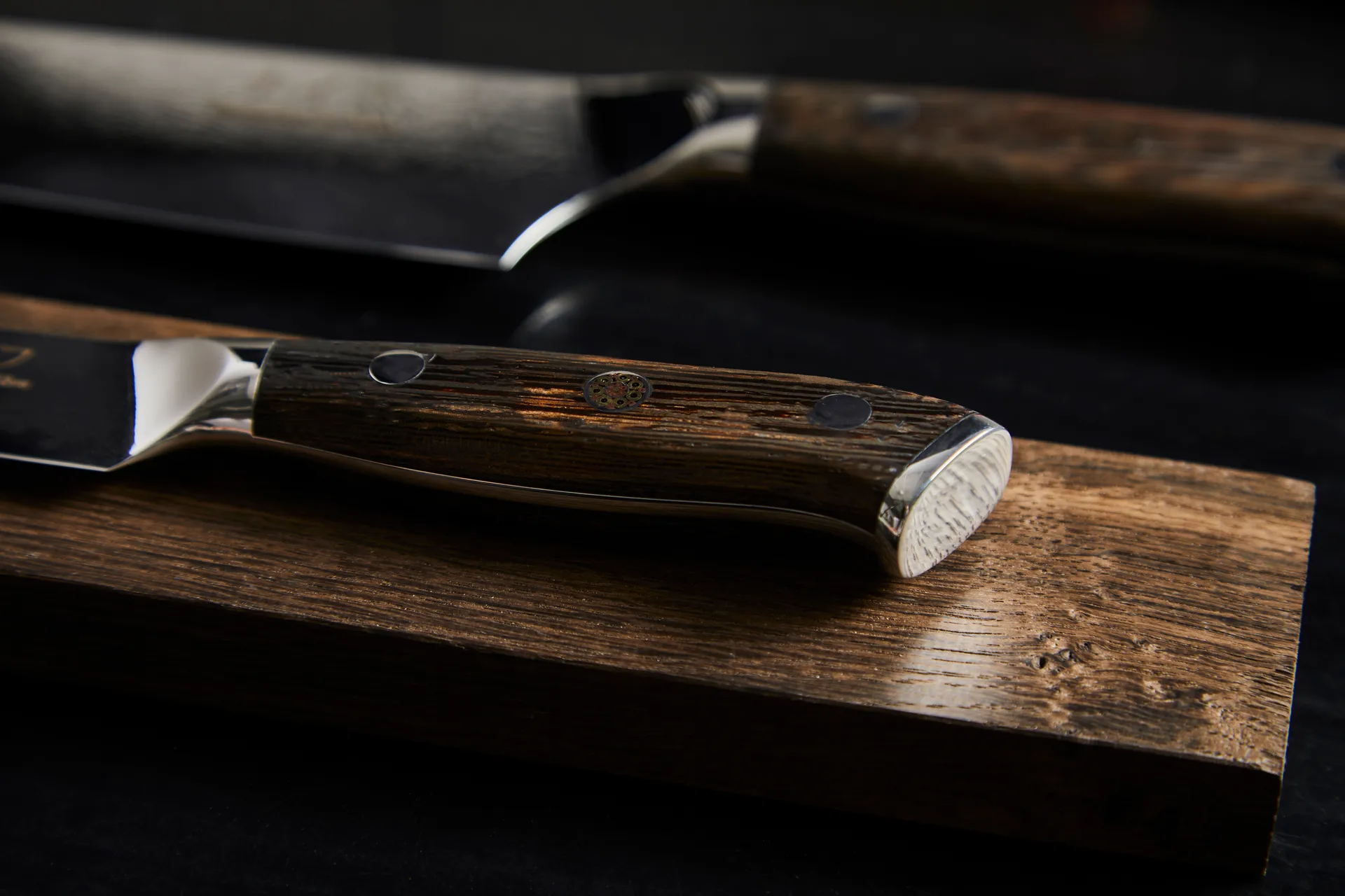 Damascus By Hâws Koch- & Gemüsemesserset 2-teilig, Wengé Hâws