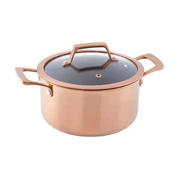 Hâws Santo Bräter mit Deckel Hybrid Coating 3,4 L - Rose Gold - Hâws