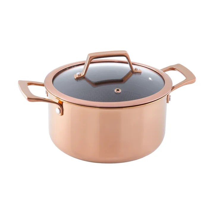 Hâws Santo Bräter mit Deckel Hybrid Coating 3,4 L - Rose Gold - Hâws