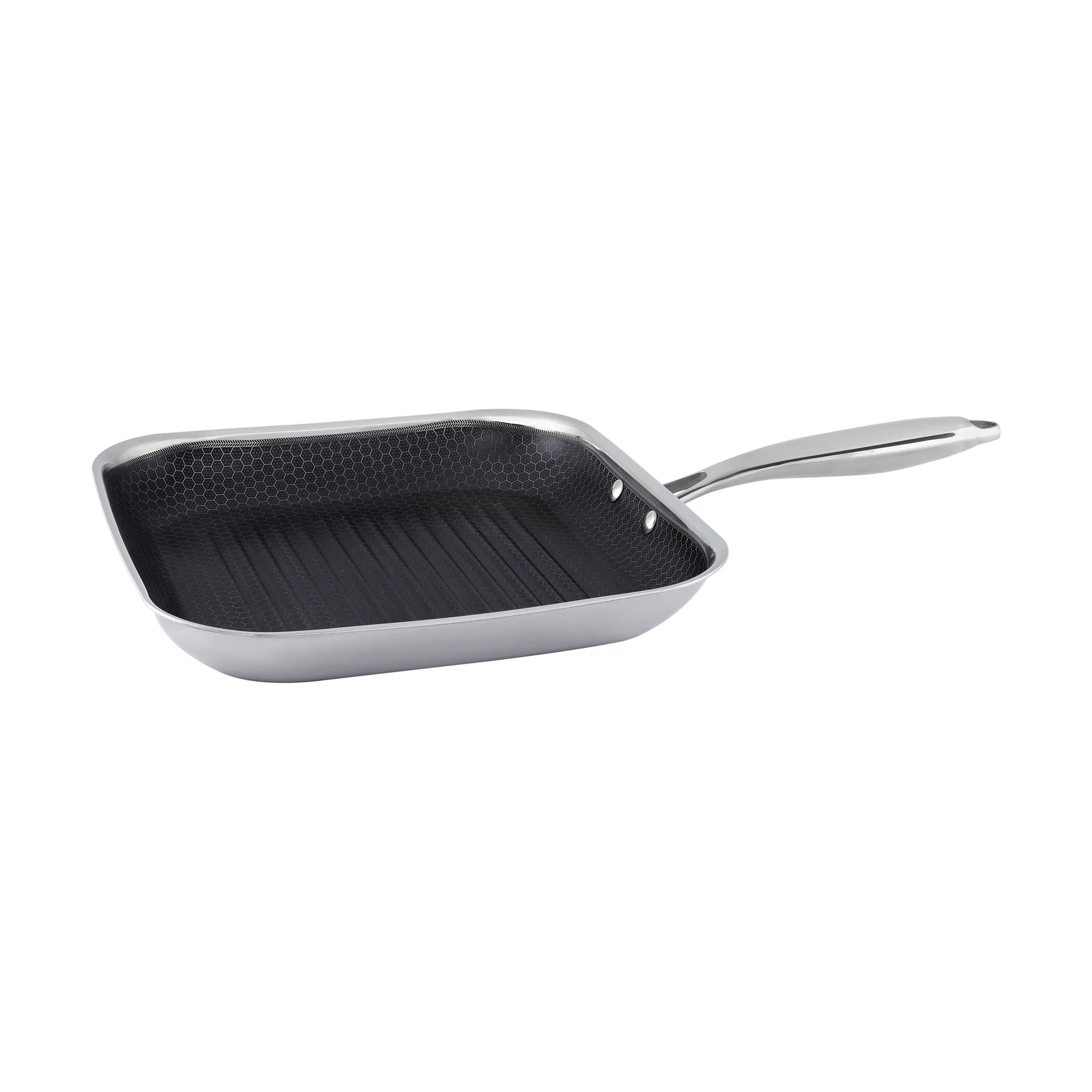 Hâws Santo Grillpfanne Hybrid-Coating 28 cm, Silber Hâws