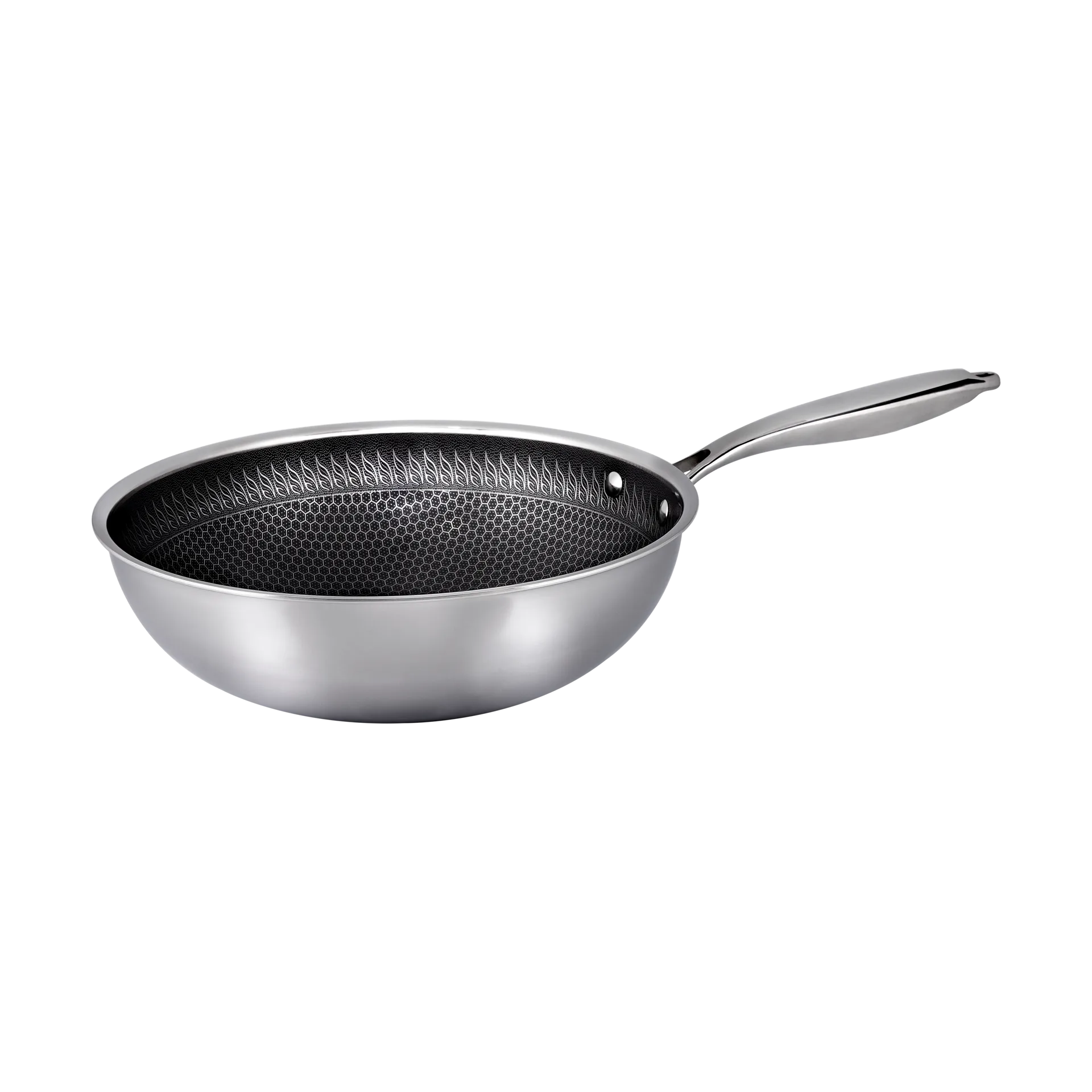 Hâws Santo Hybrid Coating Wokpfanne 28 cm, Edelstahl Hâws