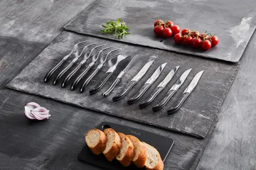 Laguiole By Hâws Grillgabel 6-teilig - Black Wood - Hâws