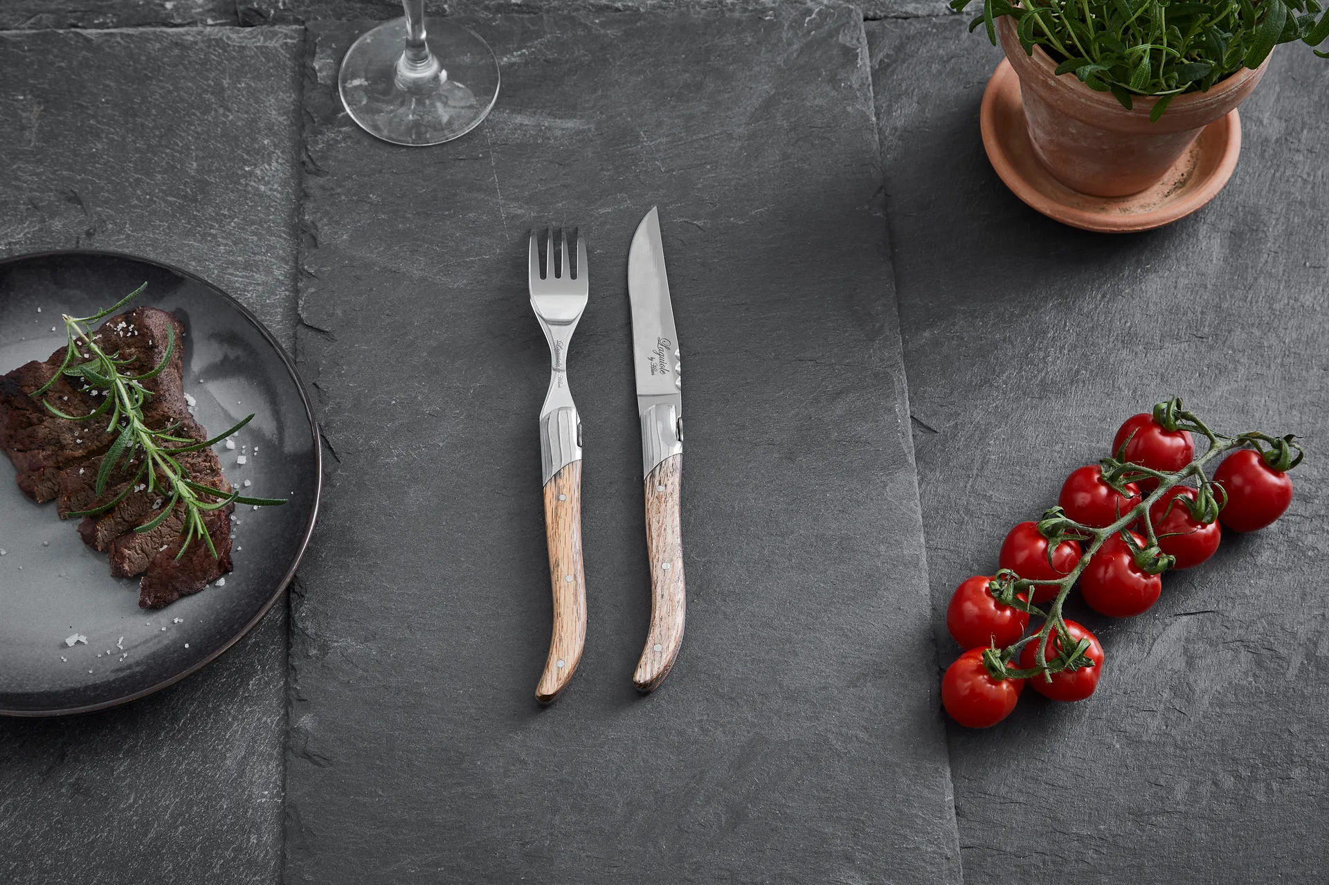 Laguiole By Hâws Grillgabel 6-teilig, Oak Hâws