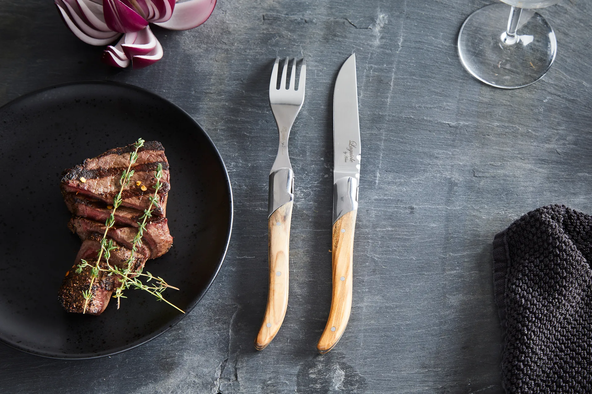 Laguiole By Hâws Grillgabel 6-teilig, Olive Hâws