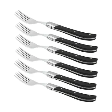 Laguiole By Hâws Grillmesser 6-pack - Black Wood - Hâws