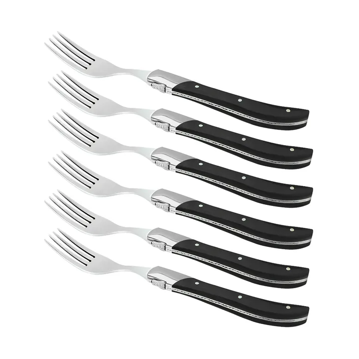 Laguiole By Hâws Grillmesser 6-pack - Black Wood - Hâws