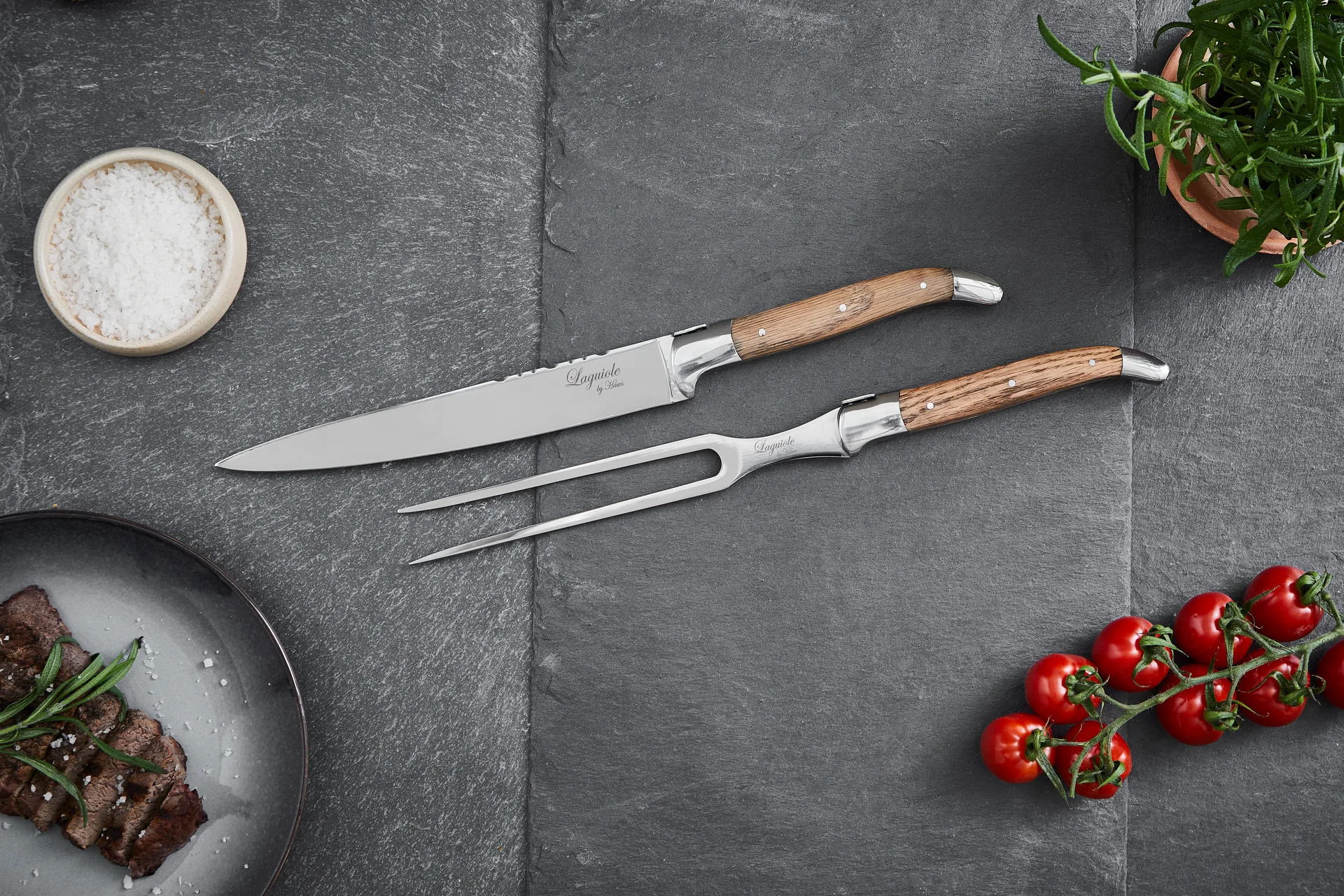 Laguiole By Hâws Trancherset 2-teilig, Oak Hâws