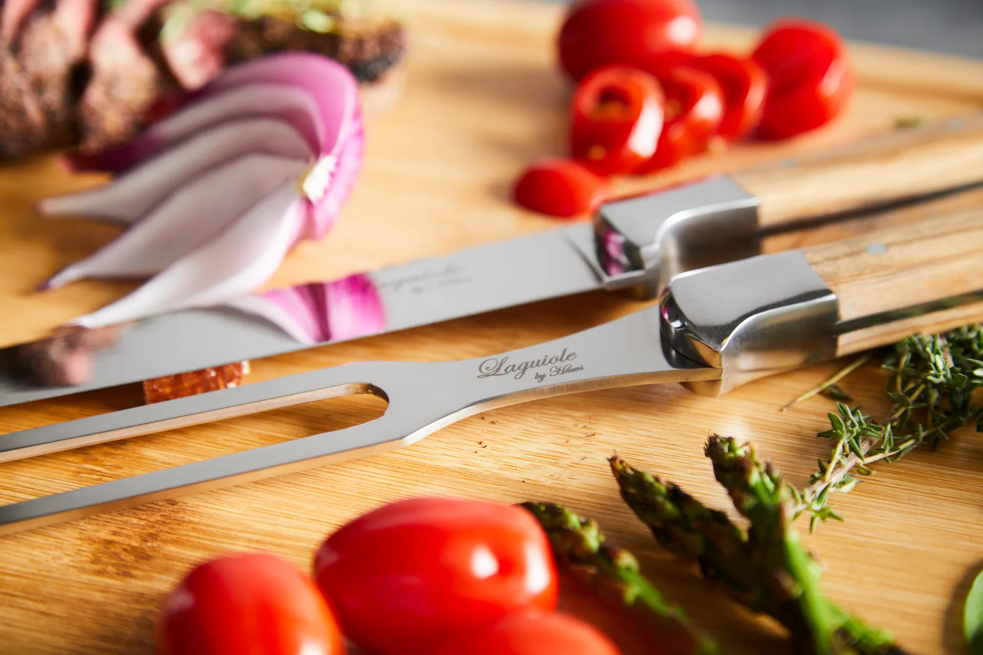 Laguiole By Hâws Trancherset 2-teilig, Olive Hâws