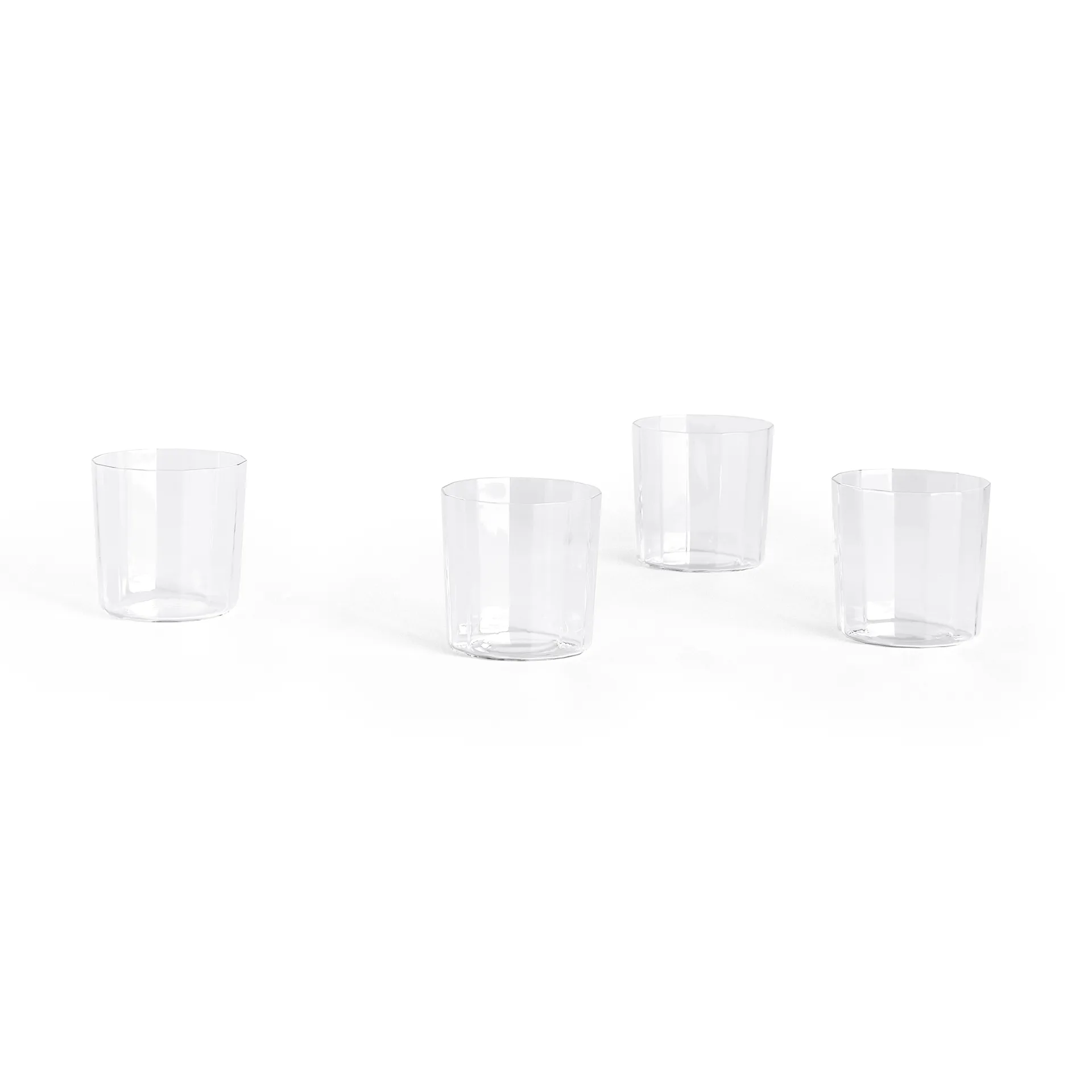 Angle Wasserglas 4er Pack, Wide 7,5 cm HAY