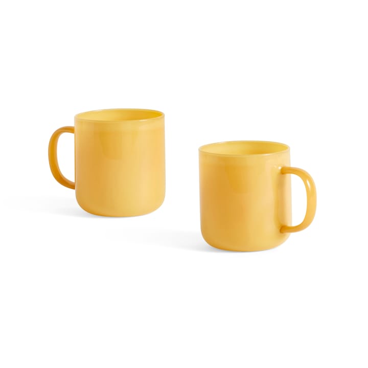 Borosilicate Tasse 30cl 2er Pack - Jade yellow - HAY