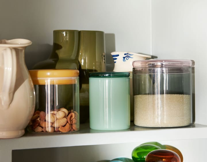 Borosilicate Verwahrungsdose Glas L 1 Liter, Grau HAY