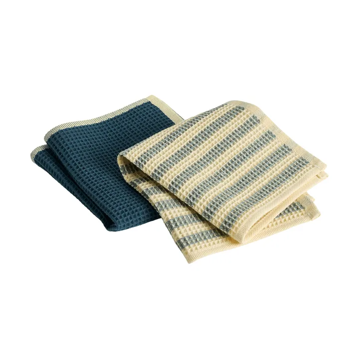 Canteen Geschirrtuch 31 × 31 cm, 2-teilig - Yellow-green mix - HAY