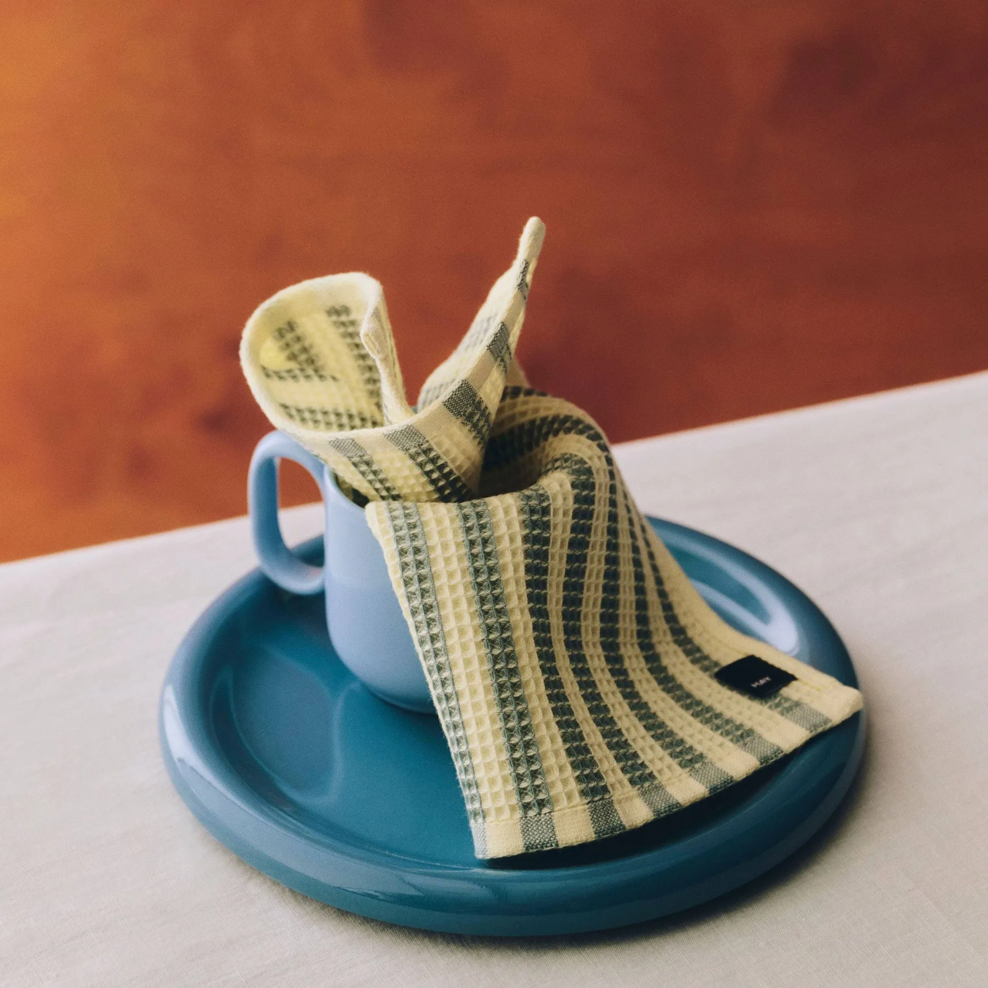 Canteen Geschirrtuch 31 × 31 cm, 2-teilig, Yellow-green mix HAY