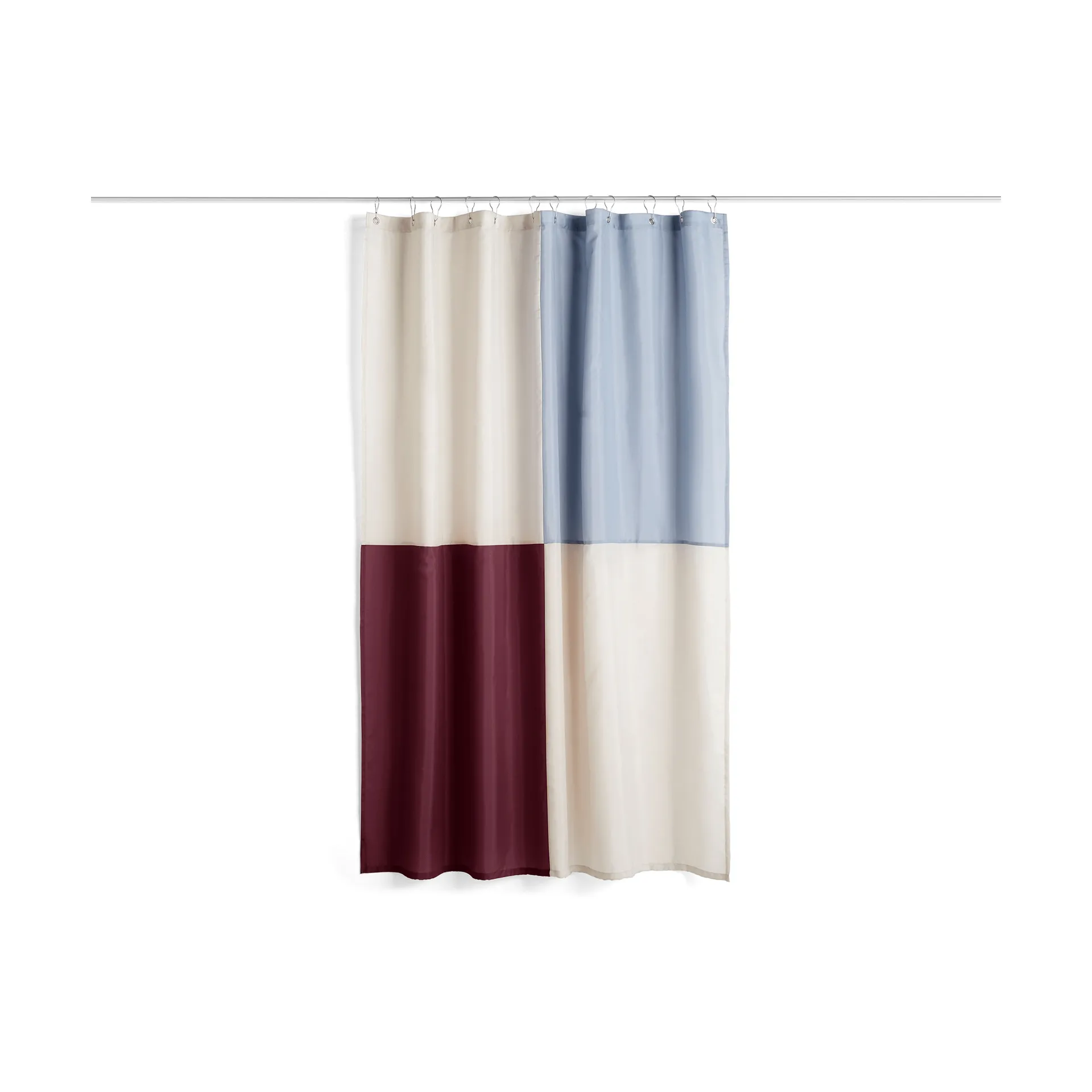 Check Duschvorhang 180×200 cm, Burgundy HAY