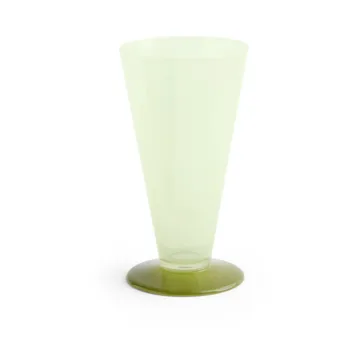 Conical Vase - Light green-dark lime, small - HAY