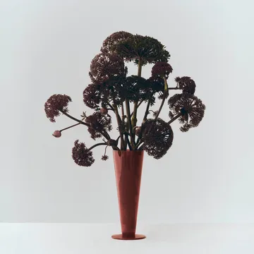 Conical Vase - Rose-dark red, medium - HAY