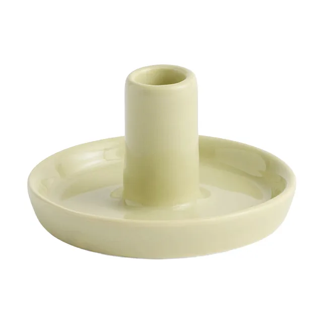 Disc Kerzenhalter, Soft pistachio, Ø7x4 cm HAY