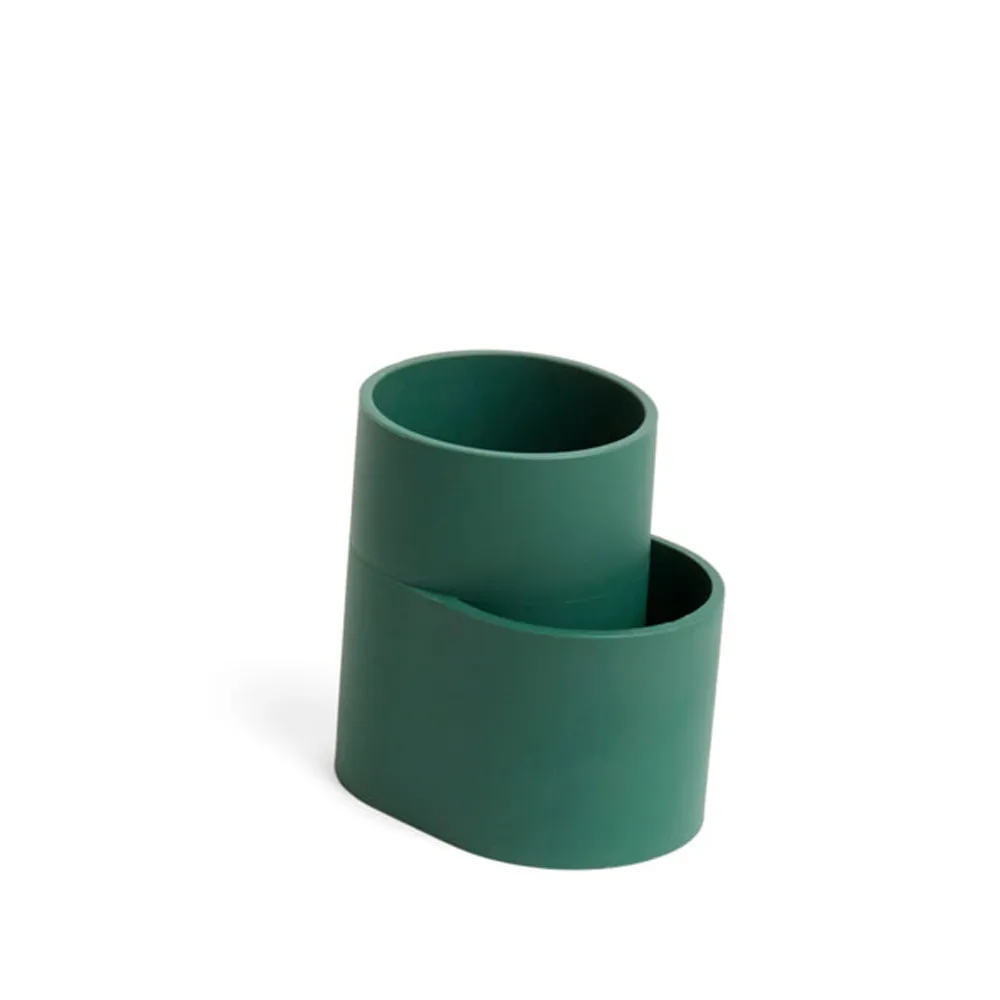 Dish cup Besteckständer, Dark green HAY