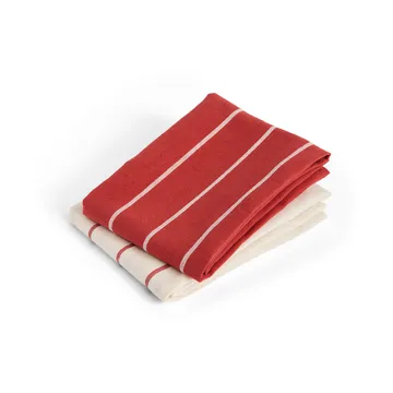 Outdoor Market Küchenhandtuch - Beige-red, 2-pack - HAY