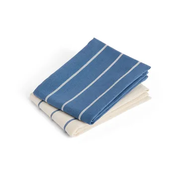 Outdoor Market Küchenhandtuch - Blue-beige, 2-pack - HAY