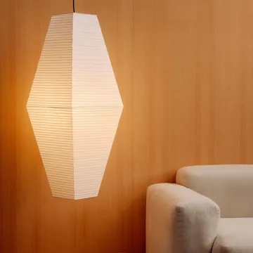 Paper Shade Prism Lampenschirm - Classic white, 40x110 cm - HAY