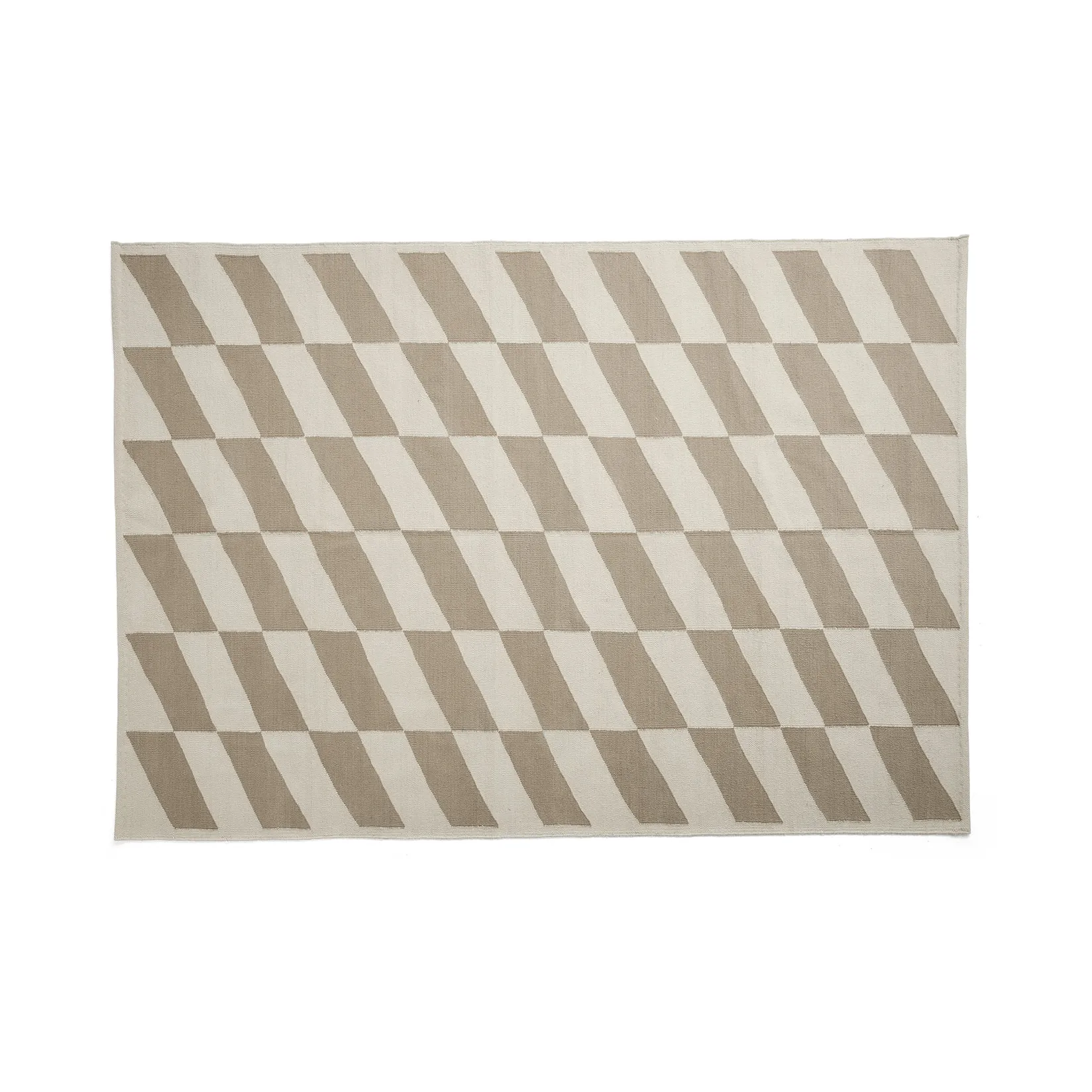 Shift Kelim Teppich 140 × 200 cm, Beige HAY