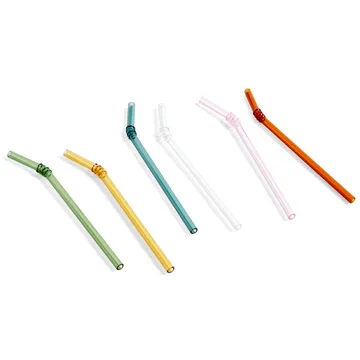 Sip Swirl Trinkhalm 6er Pack - Multi - HAY
