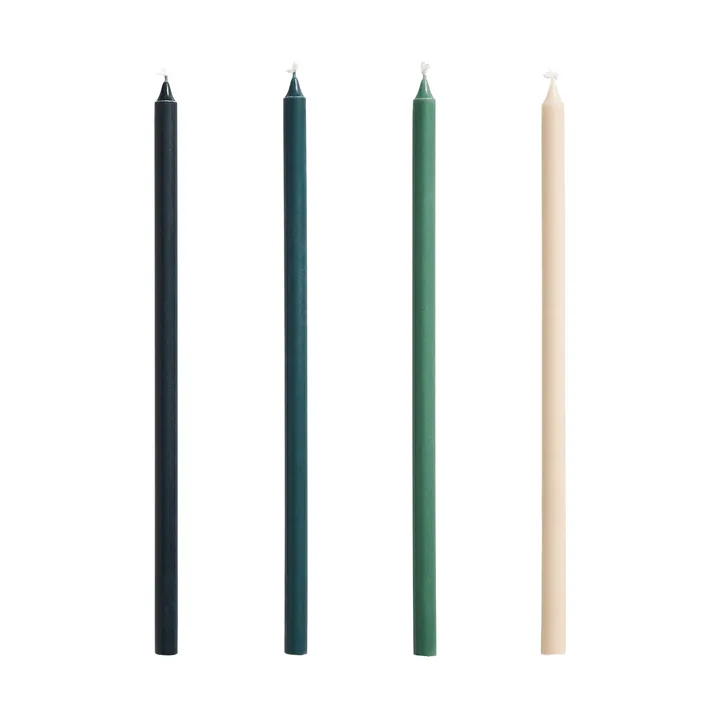 Slim Kerzen 4er-Pack - Green-dark green - HAY