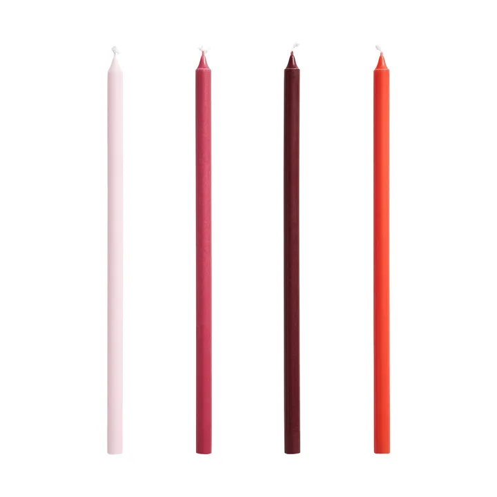 Slim Kerzen 4er-Pack - Pink-red - HAY