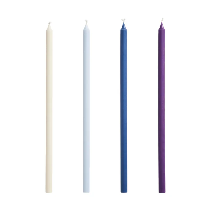 Slim Kerzen 4er-Pack - Purple-blue - HAY