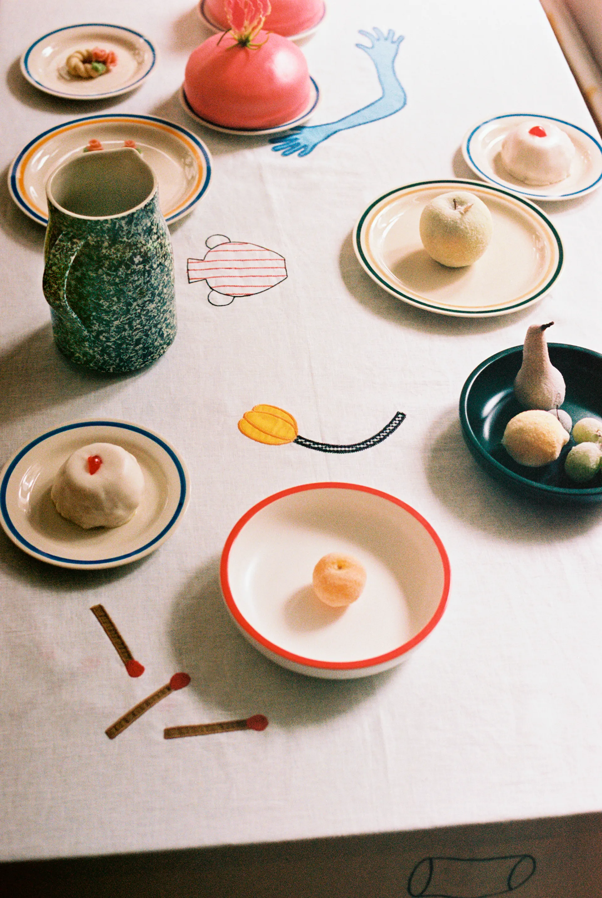 Sobremesa Teller Ø24,5cm 2er Pack, Green-sand HAY