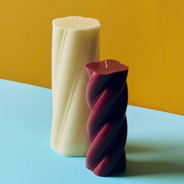 Soft Serve Candle Blockkerze - Ivory, Ø9,5x24,5 cm - HAY
