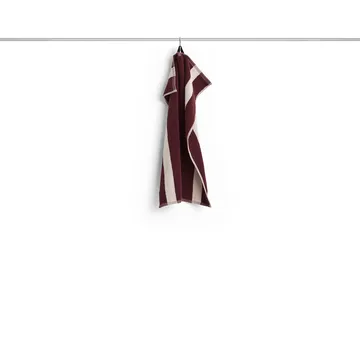 Stripe Handtuch - Burgundy, 40x60 cm - HAY