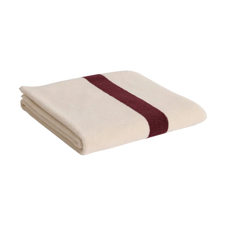 Stripe Handtuch - Burgundy, 70x140 cm - HAY