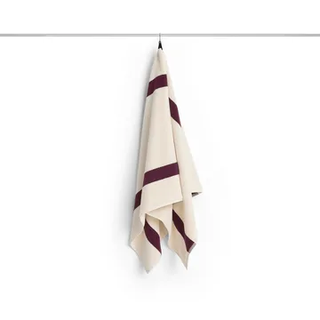 Stripe Handtuch - Burgundy, 70x140 cm - HAY