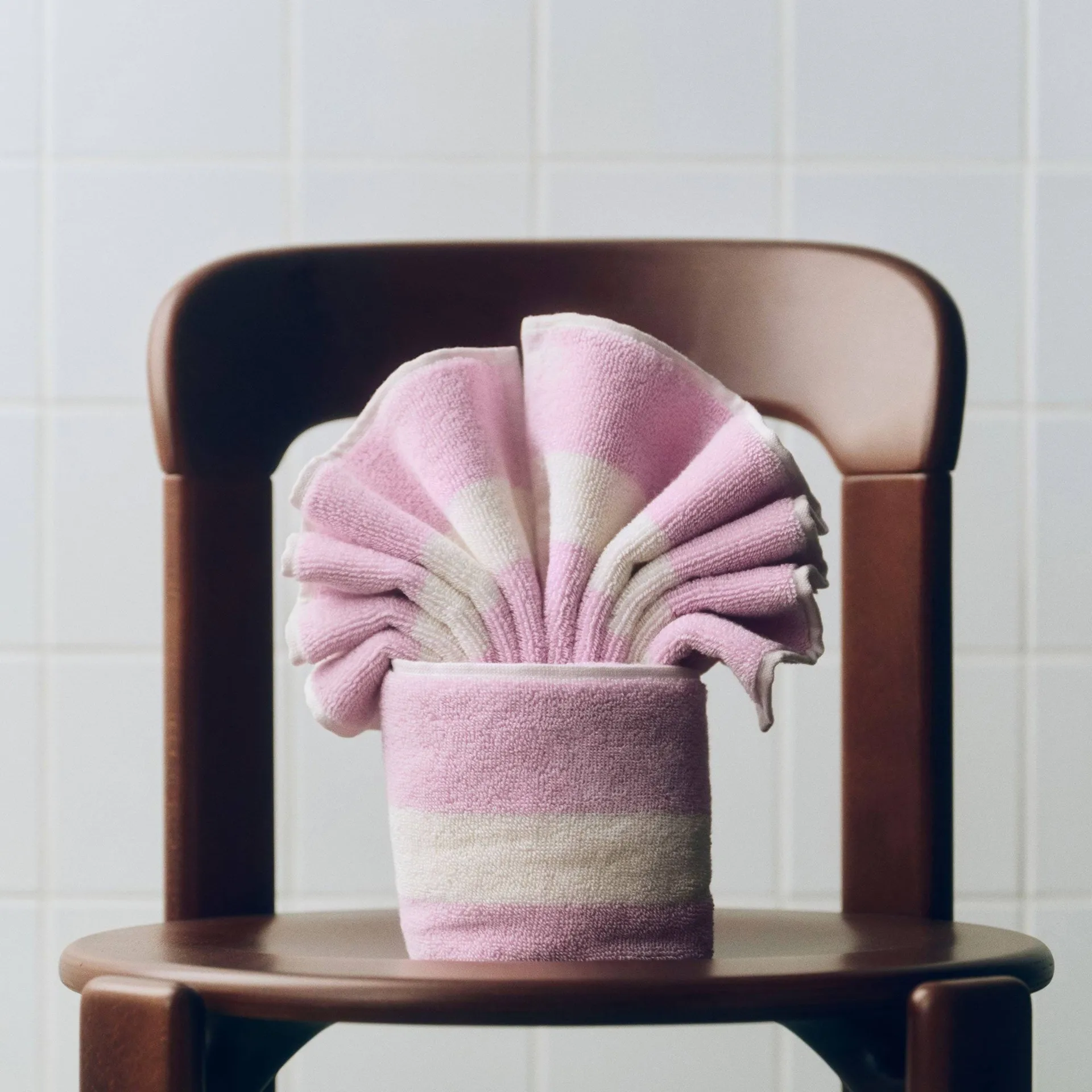 Stripe Handtuch, Cool pink, 40x60 cm HAY