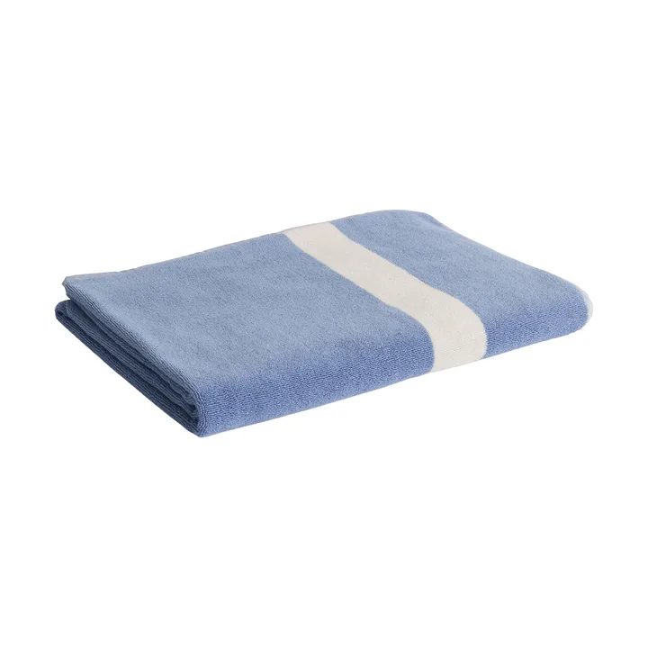 Stripe Handtuch - Dusty blue, 100x150 cm - HAY
