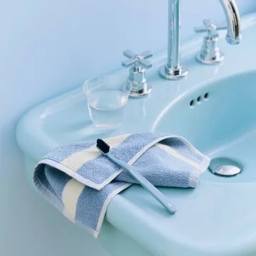 Stripe Handtuch - Dusty blue, 30x30 cm - HAY