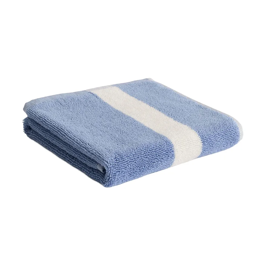 Stripe Handtuch, Dusty blue, 40x60 cm HAY