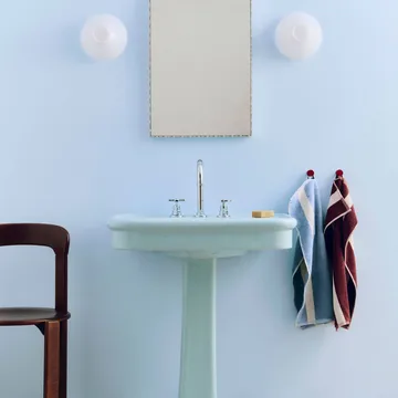 Stripe Handtuch - Dusty blue, 40x60 cm - HAY